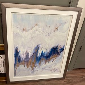 Gorgeous blue and gold picture.